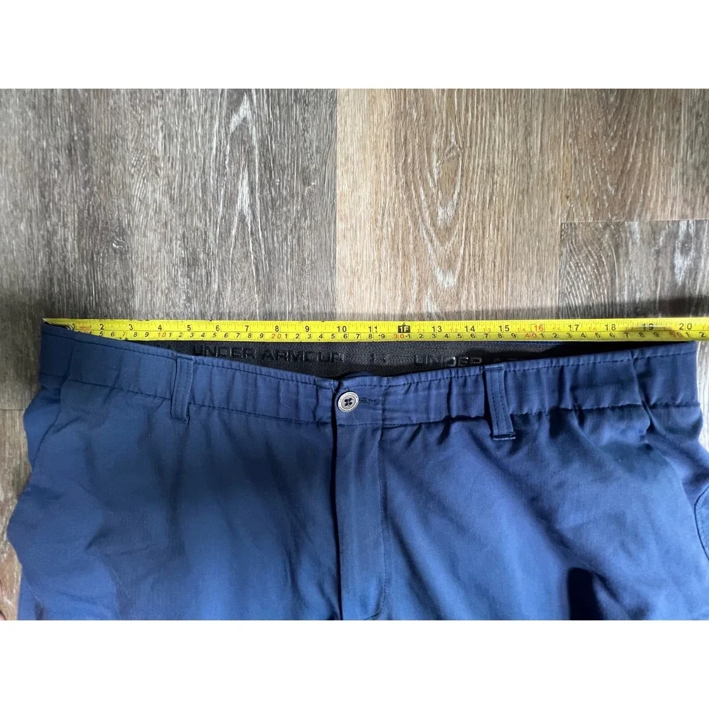 Under Armour Showdown Pants Mens 42/30 Blue Golf Performance Trousers Stretch